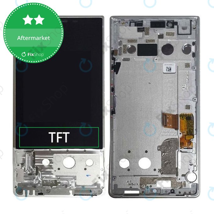 LCD Display Assembly για Blackberry Key2 | Ασημί, Silver | Aftermarket