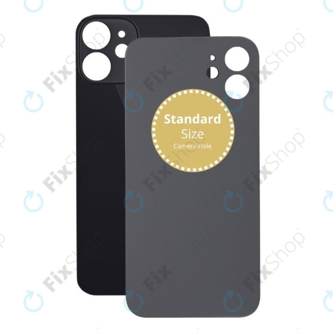 Πίσω Κάλυμμα Γυαλί για iPhone 12 Mini | Μαύρο | Black