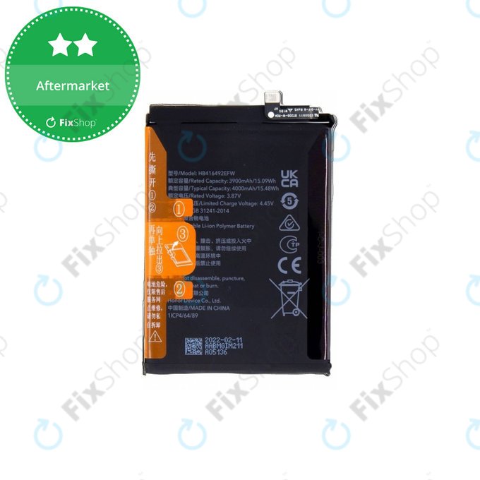 Μπαταρία για Honor X8, HB416492EFW, 4000mAh, Service Pack