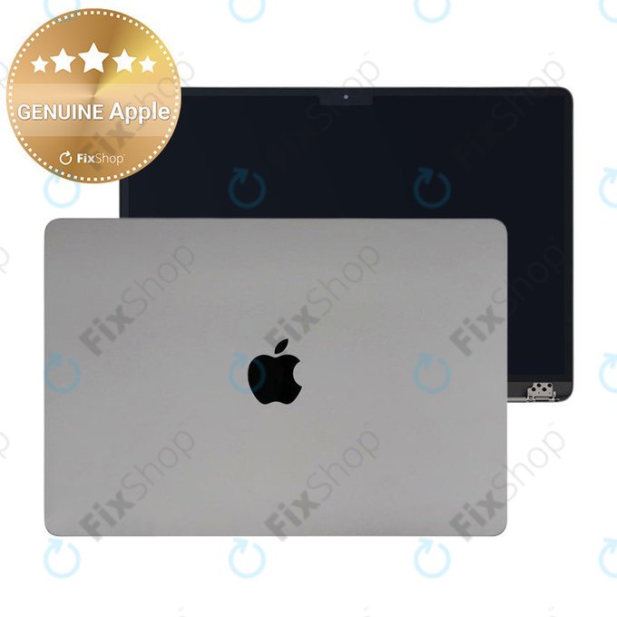 Οθόνη LCD για MacBook Air 15", A3114 (2024), με μπροστινό γυαλί και κάλυμμα, Space Gray, 661-40259, Genuine Apple