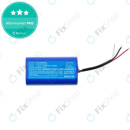 Μπαταρία για DJI Mobile 3, 4, Osmo Mobile 2, Mobile 3, Mobile 4, 2600mAh, Li-Ion, 7.4V, 2ICR18650-2S1P, HQ