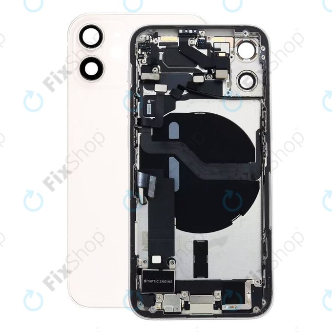Πίσω Κάλυμμα με Μικρά Ανταλλακτικά για iPhone 12 Mini | Λευκό | White