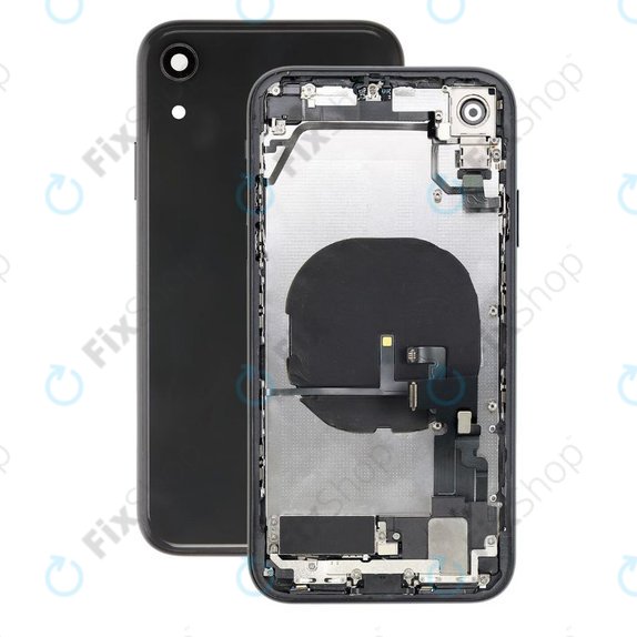 Πίσω Κάλυμμα με Μικρά Ανταλλακτικά για iPhone XR | Μαύρο | Black