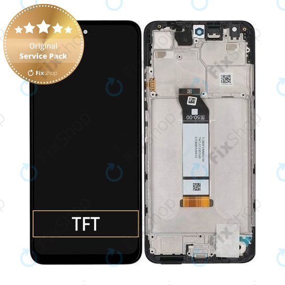 Συγκρότημα οθόνης για Xiaomi Poco M3 Pro, Power Black, Service Pack