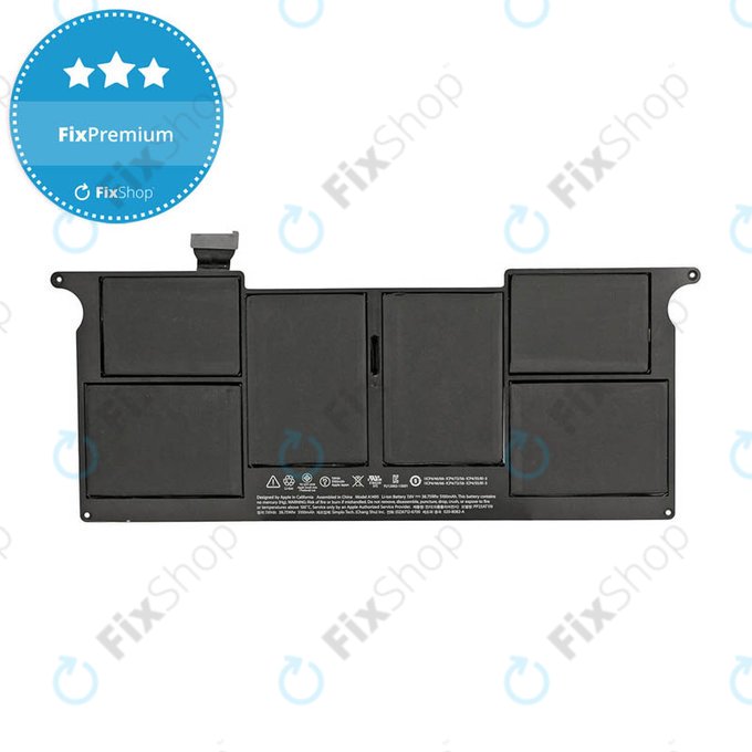 Μπαταρία για MacBook Air 11", Μέσα 2013 – Αρχές 2015, A1465, A1495, 5200mAh, FixPremium