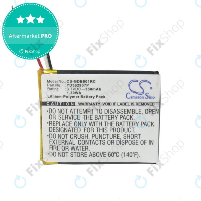 Μπαταρία για GoPro Wifi Remote, 350mAh, Li-Pol, 3.7V, YD362937P, HQ