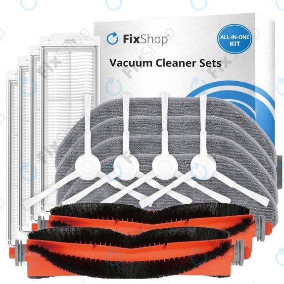 Σετ ανταλλακτικών για Xiaomi Robot Vacuum S10, S10 EU, S12 (2x Κύριες βούρτσες, 4x Φίλτρα, 4x Πλευρικές βούρτσες, 4x Πανιά σφουγγαρίσματος)