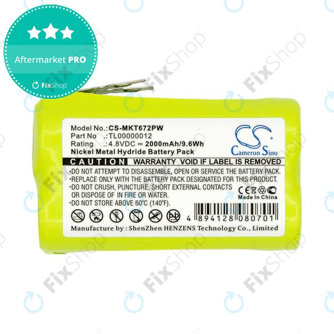 Μπαταρία για Makita 6722D, 6723DW, 2000mAh, Ni-MH, 4.8V, TL00000012, HQ
