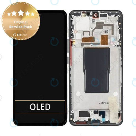 Συγκρότημα οθόνης για Xiaomi 12T Pro, 22081212UG, Μαύρο, Black, Service Pack