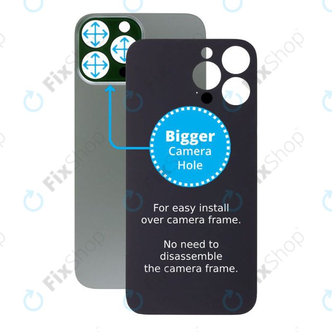 Πίσω Γυαλί με Μεγάλη Τρύπα Κάμερας για iPhone 13 Pro Max | Alpine Green