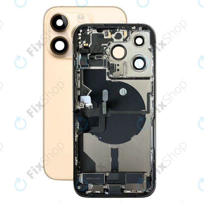 Πίσω Κάλυμμα με Μικρά Ανταλλακτικά για iPhone 14 Pro | Χρυσαφί | Gold