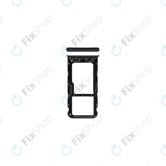Δίσκος SIM/SD για Huawei P Smart FIG-L31 | Μαύρο | Black | 51661HCM | 51661HCT | Genuine Service Pack