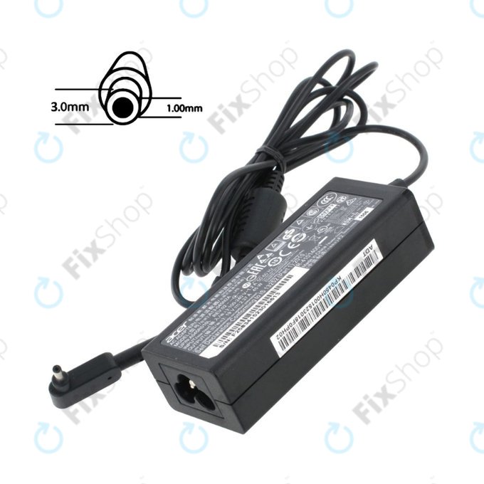 Αντάπτορας φόρτισης για Acer, 77011168, 45W, 19V, Μαύρο, Genuine Service Pack