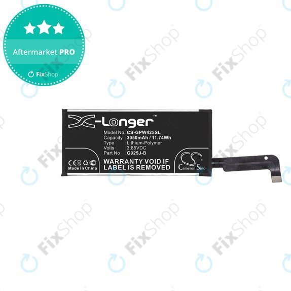 Μπαταρία για Google Pixel 4a 4G, 3050mAh, Li-Pol, 3.85 V, G025J-B, HQ