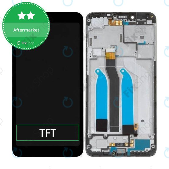 Συγκρότημα οθόνης για Xiaomi Redmi 6, Redmi 6A, Μαύρο, Black, Aftermarket