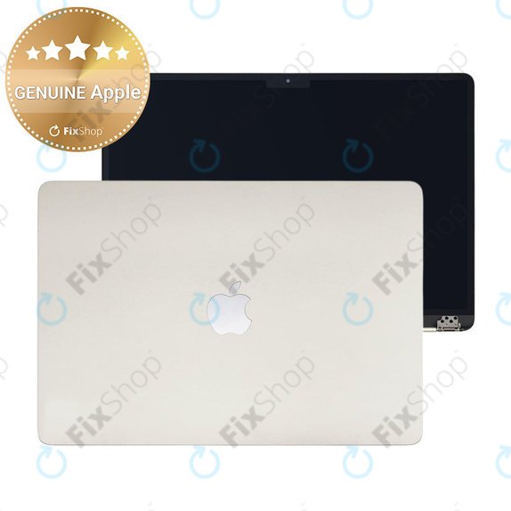 Οθόνη LCD για MacBook Air 15", A3114 (2024), με μπροστινό γυαλί και κάλυμμα, Starlight, 661-40261, Genuine Apple