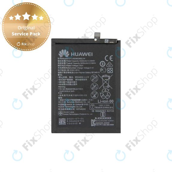 Μπαταρία για Huawei P20, Honor 10, HB396285ECW, 24022573, 24022756, 3400mAh, Service Pack