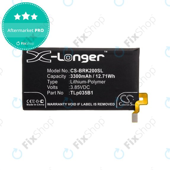 Μπαταρία για Blackberry BBF 100, 3300mAh, Li-Pol, 3.85V, TLp035B1, HQ