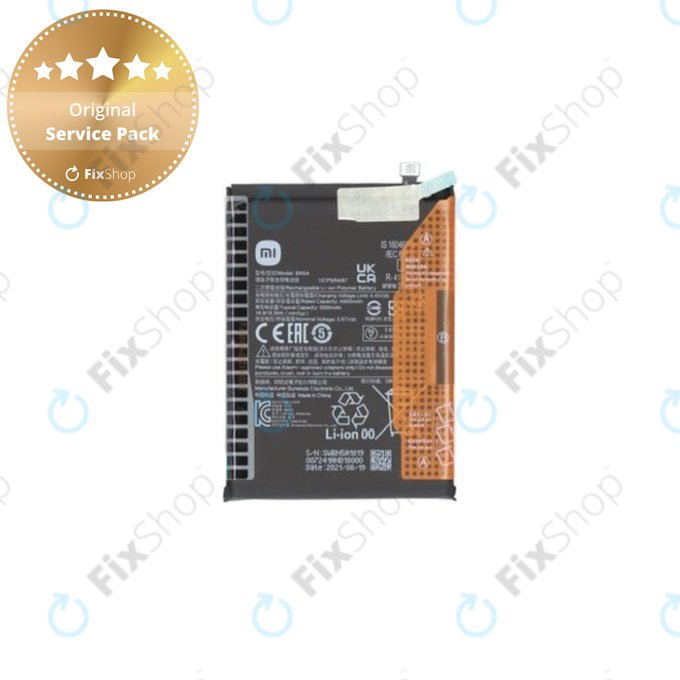 Μπαταρία για Xiaomi Poco M3 Pro, Redmi 10, Redmi Note 10 5G, BN5A, 460200006L5Z, 5000mAh, Service Pack