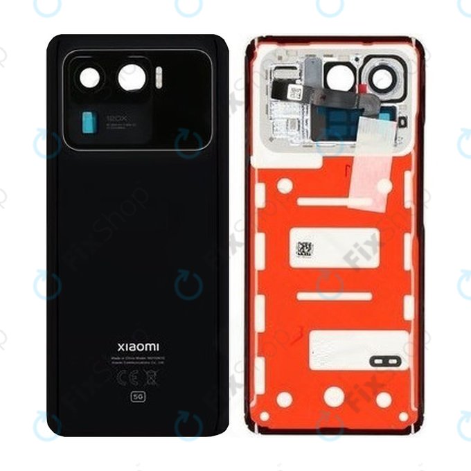 Καπάκι Μπαταρίας + Οπίσθια LCD Οθόνη για Xiaomi Mi 11 Ultra | M2102K1G | Ceramic Black | Service Pack