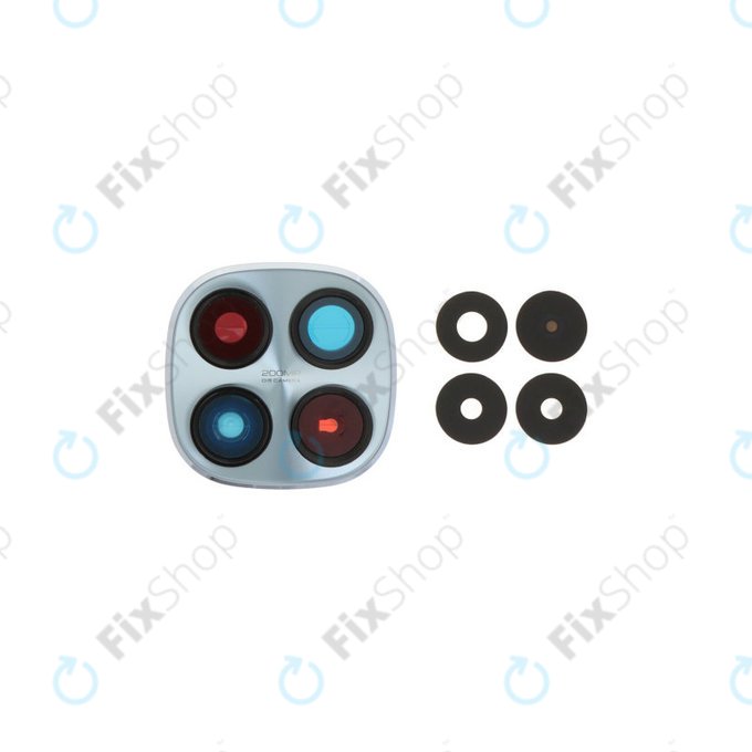 Γυαλί Φακού Πίσω Κάμερας με Πλαίσιο για Xiaomi Redmi Note 15 Pro 5G, Glacier Blue