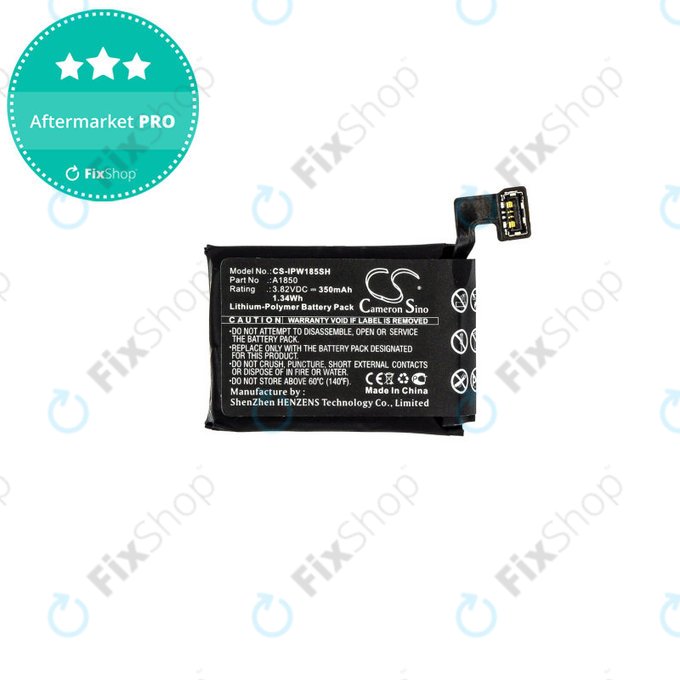 Μπαταρία για Apple Watch 3 42 mm, 350mAh, GPS + Cellular Version, Li-Pol, 3.82 V, A1850, HQ