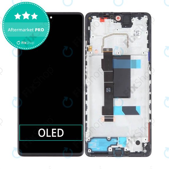 Συγκρότημα οθόνης για Xiaomi Redmi Note 12 Pro 5G, Midnight Black