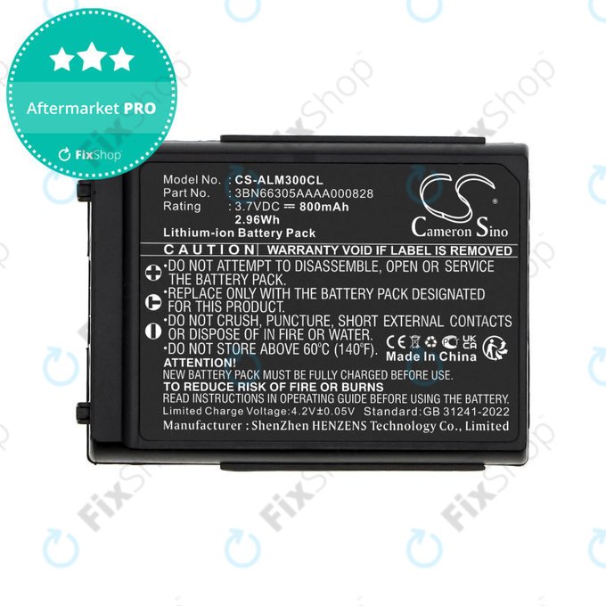 Μπαταρία για Alcatel Mobile 300, 400 Dect, Mobile Reflexes 300, 400, 800mAh, Li-Ion, 3.7V, 3BN66305AAAA000828, HQ