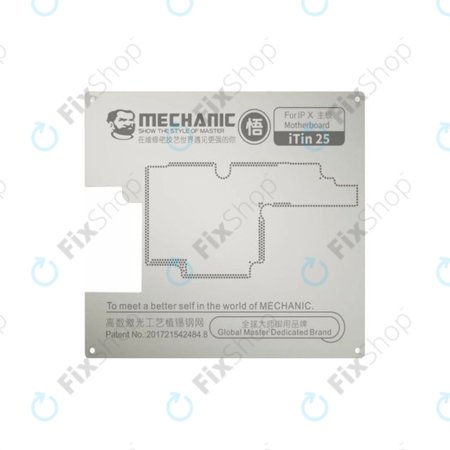 Μητρική Πλακέτα Χάλυβας Στένσιλ για iPhone X για Mechanic iTin 25