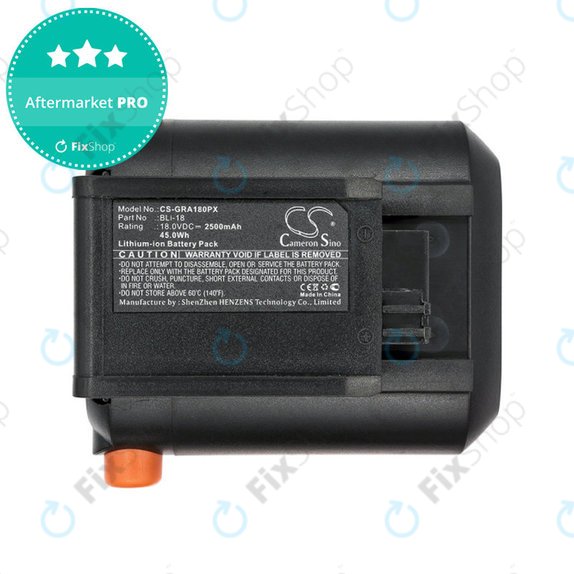 Μπαταρία για Gardena Accu Hedge, Accujet, Comfortcut Li-18, Easycut, Trimmer Easycut Li-18, 2500mAh, Li-Ion, 18V, BLi-18, HQ