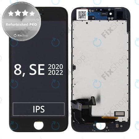 OLED/LCD Display Assembly για iPhone 8, SE (2020) | SE (2022) | Μαύρο, Black | Refurbished PRO