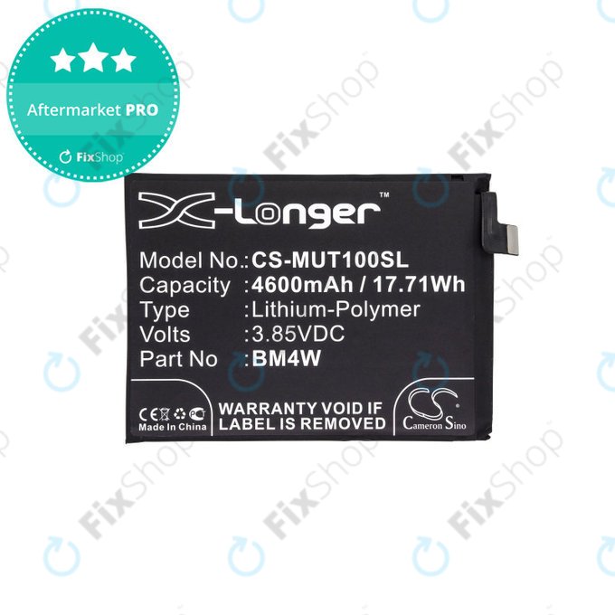 Μπαταρία για Xiaomi Mi 10T Lite 5G, 4600mAh, Li-Pol, 3.85 V, BM4W, HQ