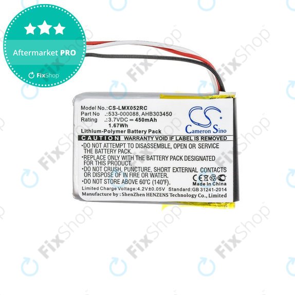 Μπαταρία για Logitech MX Master, 450mAh, Li-Pol, 3.7V, AHB303450, HQ