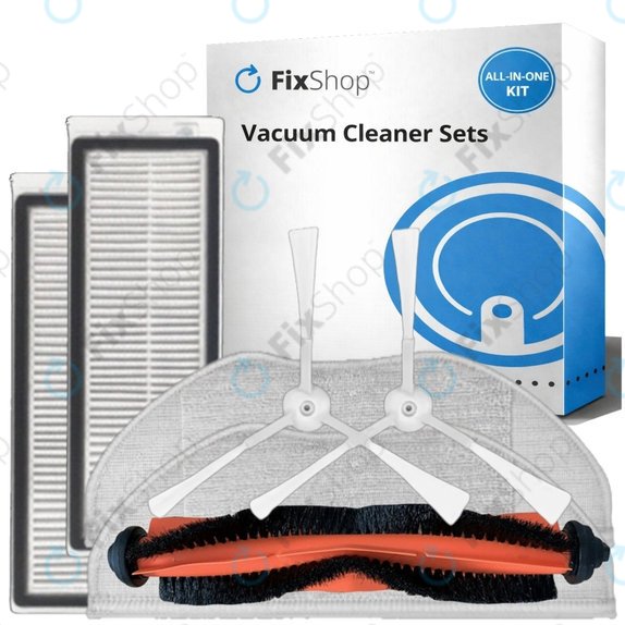Σετ ανταλλακτικών για Xiaomi Mi Robot Vacuum Mop Essential (Mijia G1) (1x Κύρια βούρτσα, 2x Φίλτρο, 2x Πλαϊνή Βούρτσα, 2x Πανί Σφουγγαρίστρας)