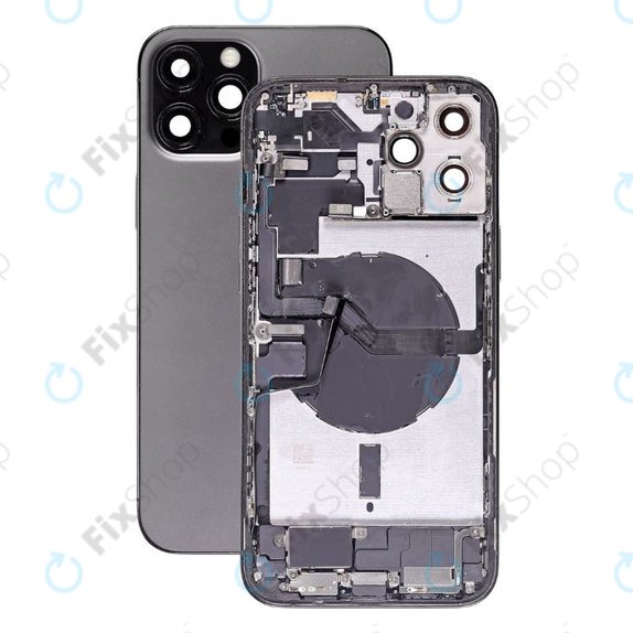 Πίσω Κάλυμμα με Μικρά Ανταλλακτικά για iPhone 12 Pro Max | Γραφίτης | Graphite