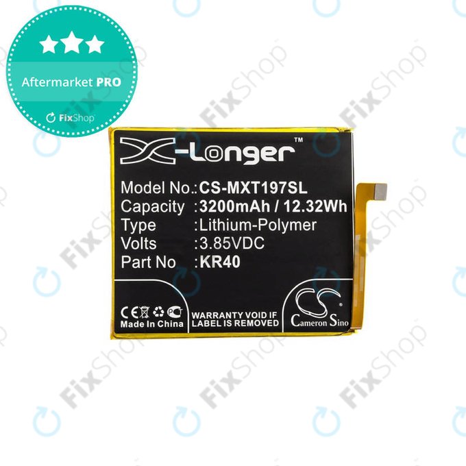 Μπαταρία για Motorola One Vision, KR40, 3200mAh, HQ