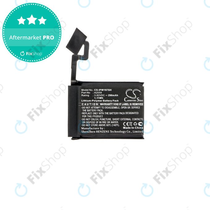 Μπαταρία για Apple Watch 4 44 mm, 290mAh, Li-Pol, 3.82 V, A2059, HQ