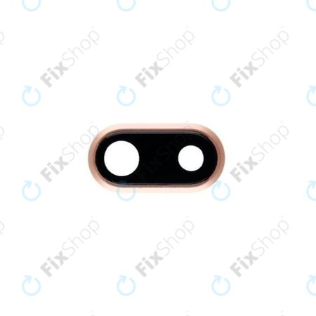 Γυαλί Φακού Πίσω Κάμερας με Πλαίσιο για iPhone 8 Plus | Χρυσαφί | Gold
