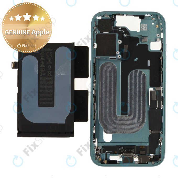 Μεσαίο πλαίσιο με μπαταρία για iPhone 16 | Green | ZD076-00683 | Genuine Apple