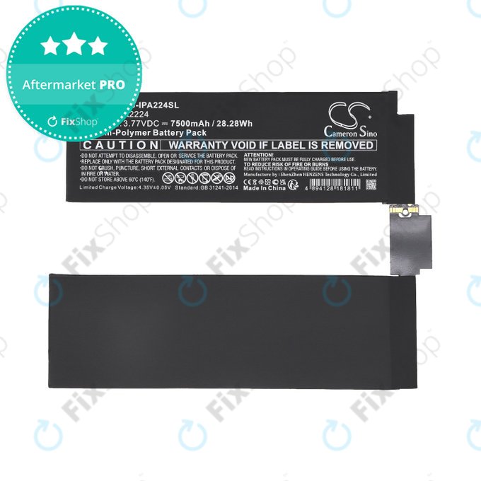 Μπαταρία για iPad Pro 11.0, 2nd Gen 2020, A2224, 7500mAh, HQ