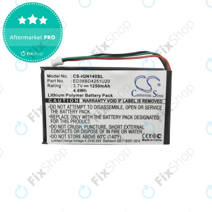 Battery για Garmin Nuvi 1400 | 1450 | 1450T | 1490LMT | 1490T | 1490T Pro | ED38BD4251U20 | 1250mAh | HQ