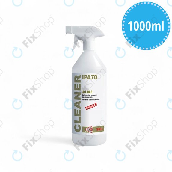 Ισοπροπανόλη 70%, 1000 ml, με ψεκαστήρα, Cleanser IPA