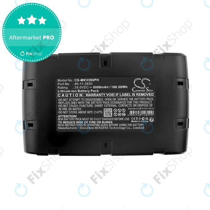 Μπαταρία για Milwaukee HD28 SG, HD28 SX, 6000mAh, Li-Ion, 28V, 0700 956 730, HQ