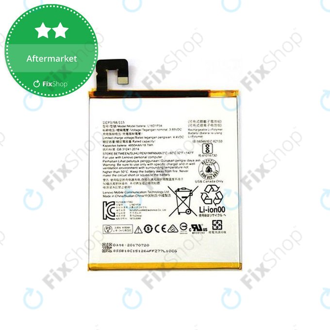 Μπαταρία για Lenovo Tab 4 8, TB-8704F, L16D1P34, L20D1P31, 4850mAh