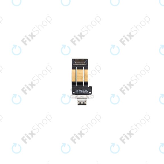 Επαφές Φόρτισης + Καλώδιο Flex για iPad Pro 11.0 (3rd Gen, 4th Gen), 12.9 (5th Gen) | Μαύρο | Black