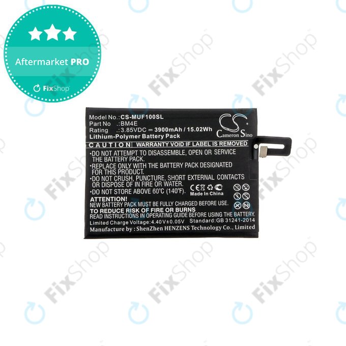 Μπαταρία για Pocophone M1805e10a, Pocophone Poco F1, 3900mAh, Li-Pol, 3.85 V, BM4E, HQ