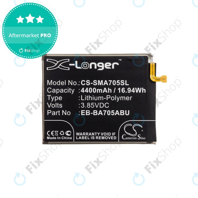 Μπαταρία για Samsung A70 A705F, 4400mAh, Li-Pol, 3.85 V, EB-BA705ABU, HQ