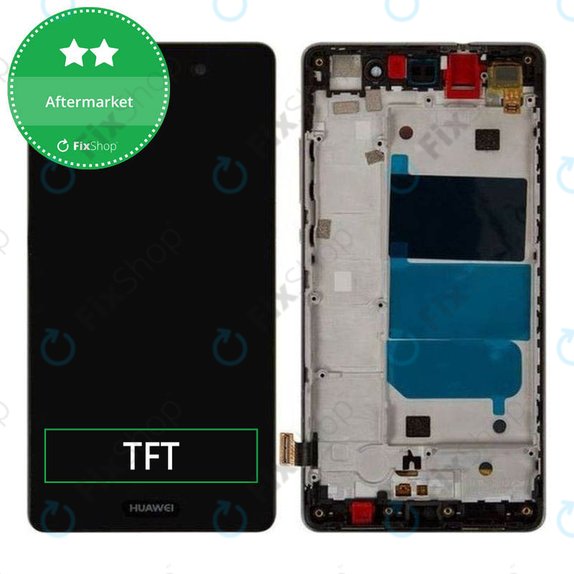Συγκρότημα οθόνης για Huawei P8 Lite, Μαύρο, Black, Aftermarket