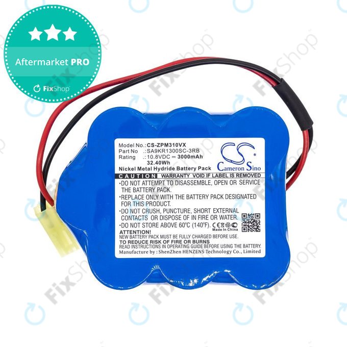 Μπαταρία για Zepter LMG-310, 9P-130, 3000mAh, Ni-MH, 10.8V, SA9KR1300SC-3RB, HQ