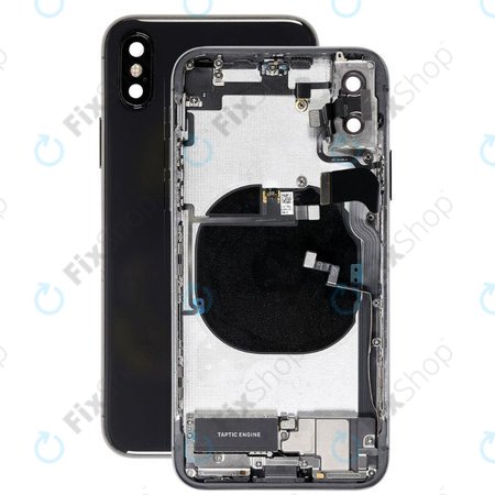 Πίσω Κάλυμμα με Μικρά Ανταλλακτικά για iPhone X | Διαστημικό Γκρι | Space Gray